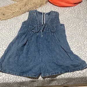 Denim Blue Romper